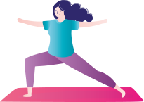 illustration de yoga