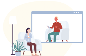 Illustration de la caméra faciale en ligne