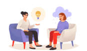 Psychologische hulp illustratie
