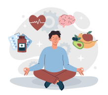 gezonde levensstijl illustratie