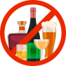 geen alcoholgebruik
